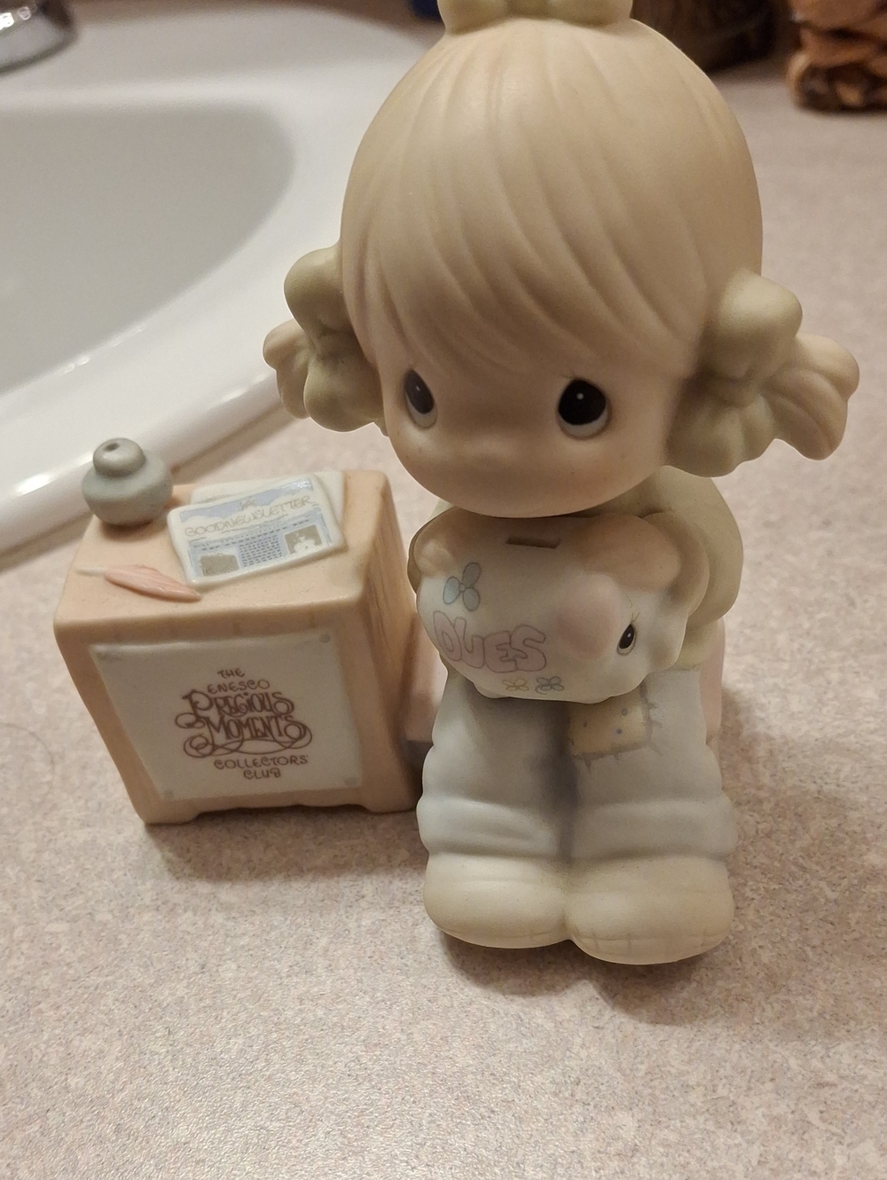 Precious Moments Dollhouse Collection Collectible Dollhouse Figure Cream One